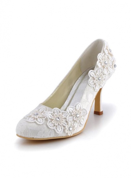 scarpe da sposa con tacco basso
