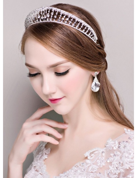 Tiara Sposa con Orecchini a goccia