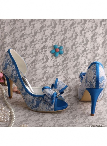scarpe sposa blu