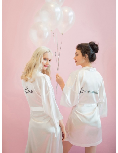 Customized bride and bridesmaid robes