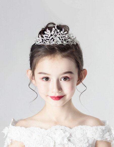 1 Pezzo Diadema Con Nodo In Rete Per Bambini, Corona Di Compleanno, Bambina,  Accessorio Per Foto, Performance Di Acconciatura, Principessa Bambina  Ricamata A Perle Con Banda Di Lacci, Scelta Ideale Come Regalo